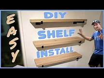 Video thumbnail for Easy to Install Wall Mounted Shelves