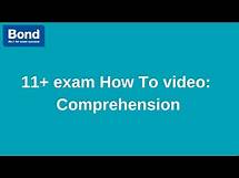 Video thumbnail for 11+ exam: English – Comprehension | Bond 11+