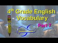 Video thumbnail for English Vocabulary words with meaning 4th Class English | Class 4 English | 4th Grade | ESL | Part 7