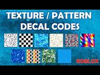 Video thumbnail for Texture / Pattern Decal Codes [] Wallpaper, Floor, Ceiling & Tiles Decals Codes [] ROBLOX