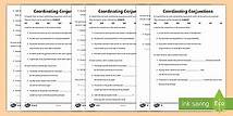 Video thumbnail for Coordinating Conjunctions Fanboys Differentiated Worksheets