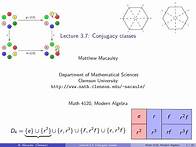 Video thumbnail for Visual Group Theory, Lecture 3.7: Conjugacy classes