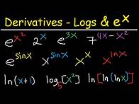 Video thumbnail for Derivatives of Exponential Functions & Logarithmic Differentiation Calculus lnx, e^2x, x^x, x^sinx