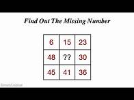 Video thumbnail for Find The Missing Number - Hard Math Puzzle || Maths Puzzle || Number Puzzle