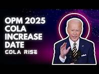 Video thumbnail for OPM 2025 COLA Increase Date - When will the COLA 2025 rise be given to government employees