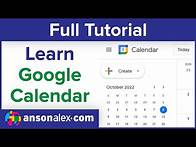 Video thumbnail for How to Use Google Calendar | Tutorial