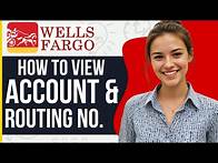 Video thumbnail for How to View Account Number & Routing Number of Wells Fargo Account