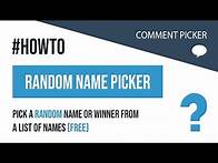 Video thumbnail for How-to: Random Name Picker | Pick A Random Name or Winner From a List of Names