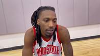 Video thumbnail for Ohio State's Aaron Bradshaw talks development, offseason growth