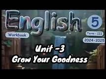 Video thumbnail for 5th standard English term 3 unit 3 Grow Your goodness workbook answers 2024 2025