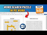 Video thumbnail for The FASTEST Way to Make a Word Search Puzzle in MS Word Today