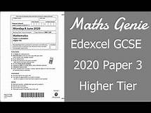 Video thumbnail for Edexcel GCSE Maths 2020 Higher Exam Paper 3 Walkthrough