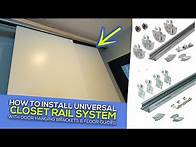Video thumbnail for How to Build Sliding Closet Doors from Scratch with Universal Bypass Closet Track Kit