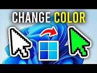 Video thumbnail for How To Change Cursor Color In Windows 11 - Full Guide