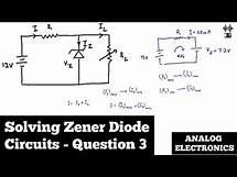 Video thumbnail for Solving Zener Diode Circuits | Question 3 | Analog Electronics