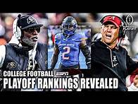 Video thumbnail for Week 14 College Football Playoff Rankings REVEALED 👀 | ESPN College Football