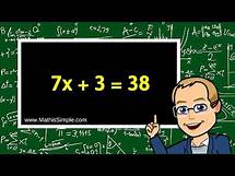 Video thumbnail for Solving Two-Step Equations | Expressions & Equations | Grade 7