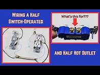 Video thumbnail for How to Wire a Half Switch-Operated and Half Hot Outlet | Diagrams and Live Circuit Demonstration