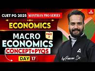 Video thumbnail for CUET PG 2025 | MACRO ECONOMICS All Concepts and PYQ's for CUET PG Economics 2025 #3