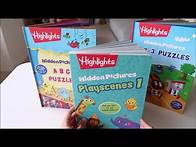 Video thumbnail for Highlights Hidden Pictures 英文找找點讀書系列 第一波新書開箱：Playscene 1、ABC Puzzles、1-2-3 Puzzles