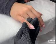Video thumbnail for Oval French Tip Nails - Nail Art Inspiration