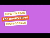 Video thumbnail for How to read pdf books drive from google for free