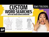Video thumbnail for The Word Search Generator With Full Commercial Rights For KDP, Printables & Reselling