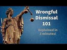 Video thumbnail for What is Wrongful Dismissal? Explained in 3 Minutes! How Much You Can Get For Wrongful Dismissal Case