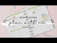 Video thumbnail for 2025 Planner *** Plan with Me *** Weekly Layout March 17, 2025 *** Passion Planner Weekly