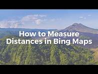Video thumbnail for How to Measure Distances in Bing Maps