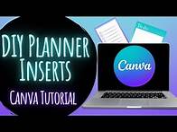 Video thumbnail for DIY Planner Inserts: Canva Tutorial