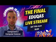 Video thumbnail for THE FINAL A2 Computer Science (Eduqas) Component 2 Revision Live Stream