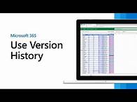 Video thumbnail for Use version history to go back to a previous version of a file in Microsoft 365
