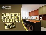 Video thumbnail for 🧑‍🍳 Transform Your Kitchen Cabinets for UNDER $100 | Designer Approved! | Kitchen Deals 4U