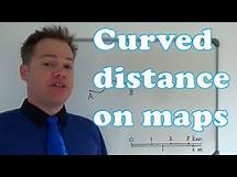 Video thumbnail for Mapwork measuring curved line distance