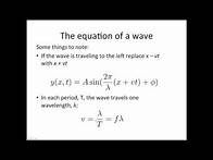 Video thumbnail for Sinusoidal wave equation
