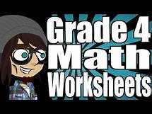 Video thumbnail for Grade 4 Math Worksheets and Lessons