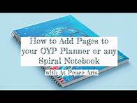 Video thumbnail for How to easily add pages to a spiral bound notebook or planner