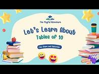 Video thumbnail for Learn Multiplication | Table of 10 | Multiplication Tables for Kids