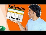 Video thumbnail for Kick start the year with this AWESOME Calendar & Planner Excel template