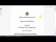 Video thumbnail for PEP Grade 6 Language Arts Performance Task Preparation for 2024