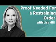 Video thumbnail for Proof Needed for a Restraining Order