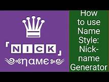 Video thumbnail for How to use Name Style: Nickname Generator