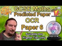 Video thumbnail for OCR GCSE Maths - Predicted Paper 6 - June 2024 - Higher Tier