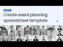 Video thumbnail for How to create event planning spreadsheet template | Retable