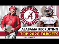 Video thumbnail for Alabama Football Recruiting Rumors: Top 2026 Recruiting Targets Ft. Cederian Morgan & Nolan Wilson