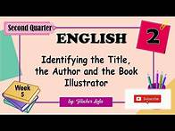 Video thumbnail for Grade 2 I Identifying the Title, the Author and the Book Illustrator