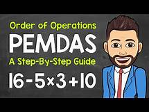 Video thumbnail for Order of Operations: A Step-By-Step Guide | PEMDAS | Math with Mr. J