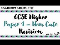 Video thumbnail for AQA GCSE Higher Paper 1 revision