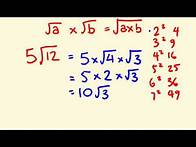 Video thumbnail for Simplifying Square Roots